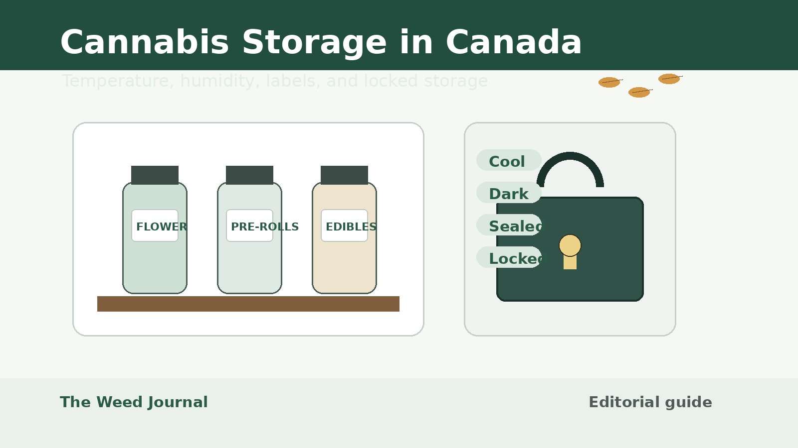 How to Store Cannabis in Canada: Temperature, Humidity, and Safety